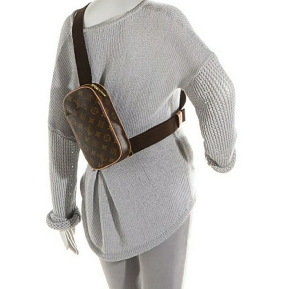 100% Auth Louis Vuitton Pochette Gange Bum Bag - Picture 8 of 8